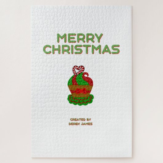 Kerst Cupcake Puzzel (50,8 cm x 76,2 cm) (Verticaal)