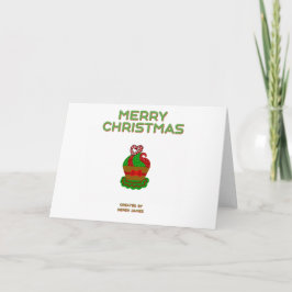 Kerst Cupcake Standard-Size Wenskaart Kaart