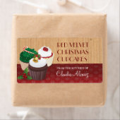 Kerst Cupcakes bakken Etiket (Insitu)
