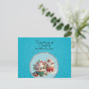 Kerst Cupcakes Proef de Vreugde Briefkaart