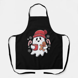 Kerst Cute Ghost Iced Coffee Retro Kerstmis Coffee Schort