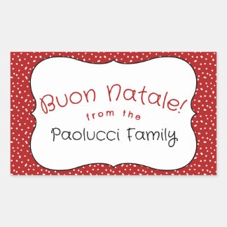Kerst Cute Suiker en Sprinkels Cadeaubeklabels Rechthoekige Sticker