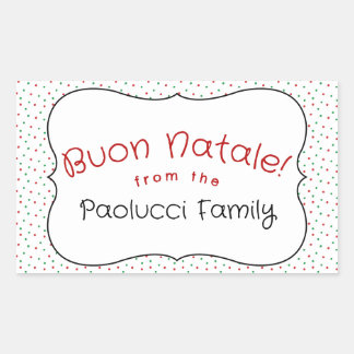 Kerst Cute Suiker en Sprinkels Cadeaubonnen Rechthoekige Sticker