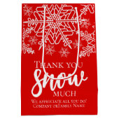 Kerst Dank Je Sneeuw Veel Medium Cadeauzakje (Achterkant)
