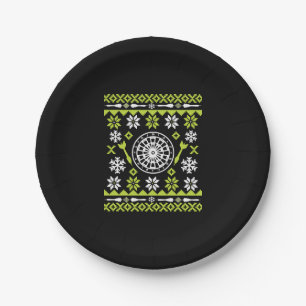 Kerst Dart Lelijke Kerst Shirt Papieren Bordje