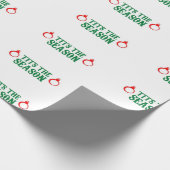 Kerst de feestdag grappig cadeaupapier (Hoek)