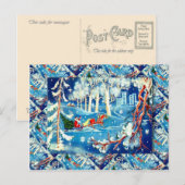  kerst, de reis van de kerstman feestdagenkaart (Voorkant / Achterkant)