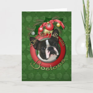 Kerst - Deck de Hallen - Bostons Feestdagen Kaart
