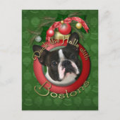 Kerst - Deck de Hallen - Bostons Feestdagenkaart (Voorkant)