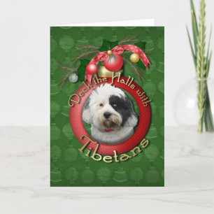 Kerst - Deck de Hallen - Tibetanen Feestdagen Kaart