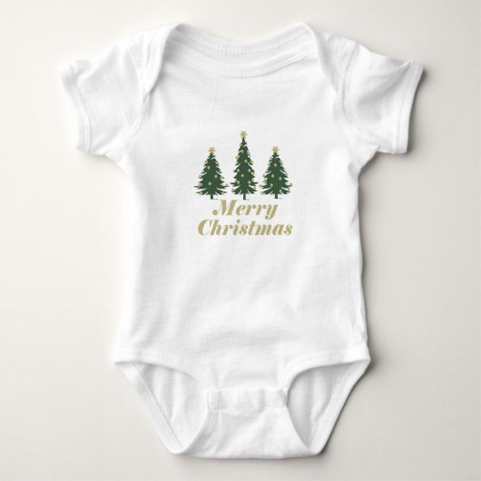 kerst deco pijnbomen romper (Voorkant)