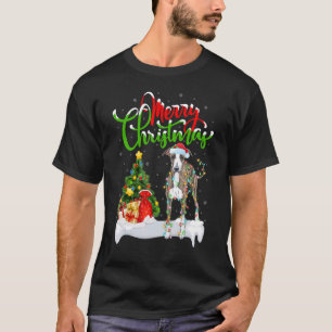 Kerst Decoratie Kerstman Italiaanse Greyhound Hond T-shirt