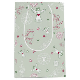 Kerst decoratie, Kleurrijk, naadloos patroon, Medium Cadeauzakje