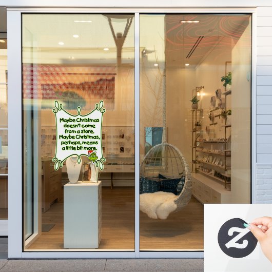 Kerst decoratie raamsticker (Winkelraam)