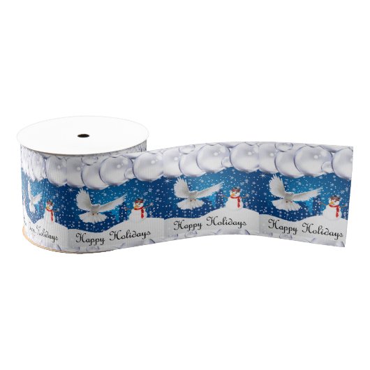 Kerst decoratief lint, fijne feestdagen grosgrain lint (Spoel)