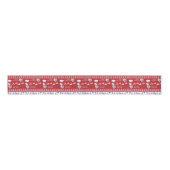Kerst decoratief lint, Kerstman Grosgrain Lint (Voorkant)