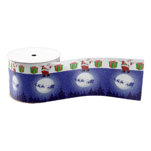 Kerst decoratief lint, Sinterklaas Grosgrain Lint