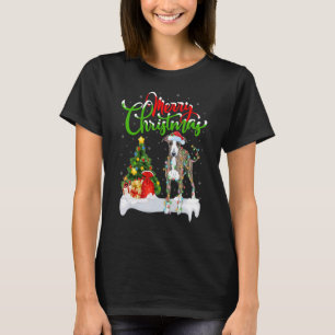 Kerst Decoraties Kerstman Italiaanse Greyhound Hon T-shirt