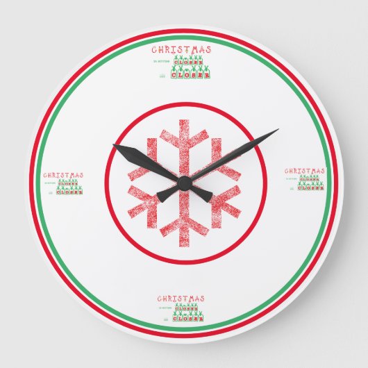 Kerst decoratieve klokken groot (Voorkant)