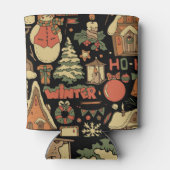 Kerst decoratieve set blikjeskoeler (Achterkant)