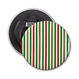 Kerst decoratieve strepen button flesopener