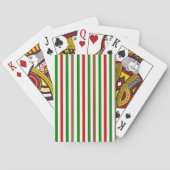 Kerst decoratieve strepen pokerkaarten (Achterkant)