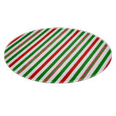 Kerst decoratieve strepen snijplank (Hoek)