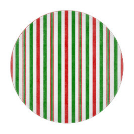 Kerst decoratieve strepen snijplank