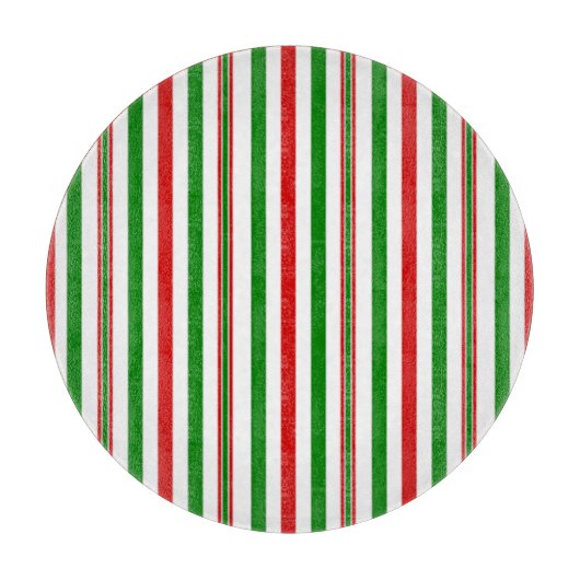 Kerst decoratieve strepen snijplank (Voorkant)