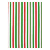 Kerst decoratieve strepen tafelkleed (Voorkant)