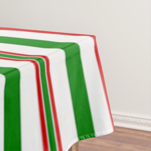 Kerst decoratieve strepen tafelkleed (Voorbeeld)