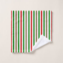 Kerst decoratieve strepen washandje