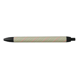 Kerst decoratieve strepen zwarte inkt pen