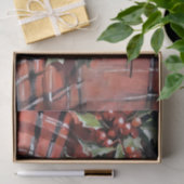 Kerst Decoupage Holly en Ornamenten Tissuepapier (Geschenk)