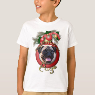 Kerst - Dek de zalen - Pugs T-shirt