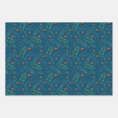 Kerst dennen kegels en takken Waterverf Inpakpapier Vel (Voorkant 2)