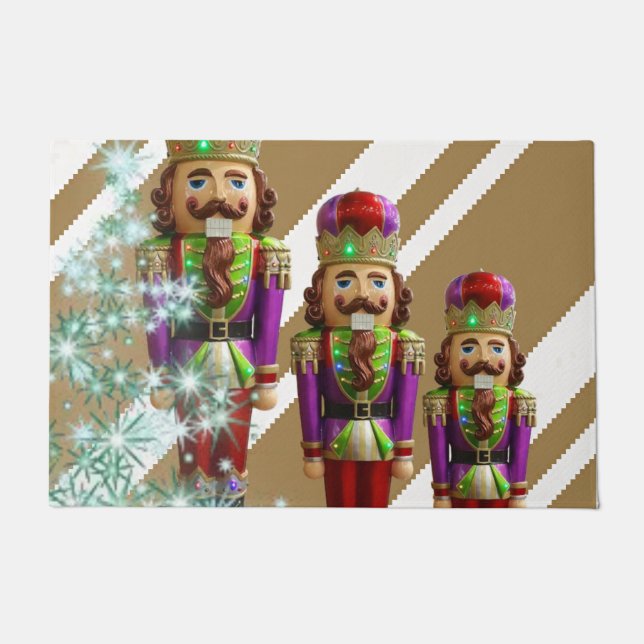 Kerst deur mat, soldaat deurmat (Voorkant)