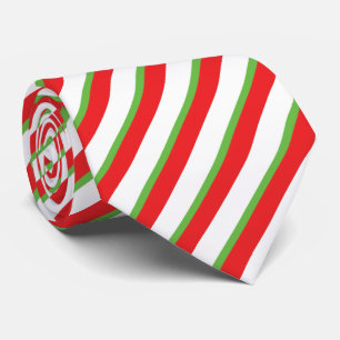 Kerst diagonale lijnen patronen stropdas