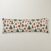 Kerst die liefdevol Body Pillow aanvoelt Lichaamskussen (Achterkant)
