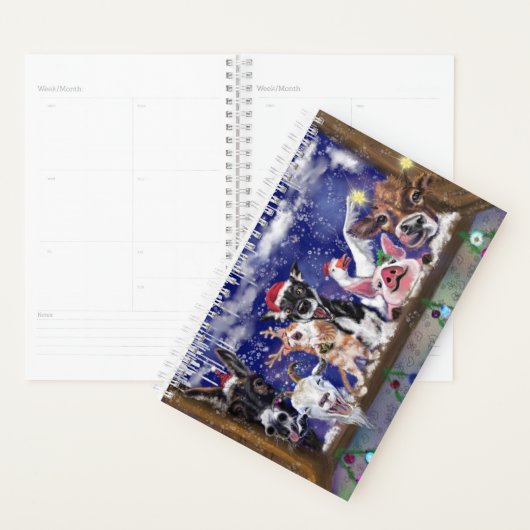 Kerst Dier Feest Grappige Planner (Display)