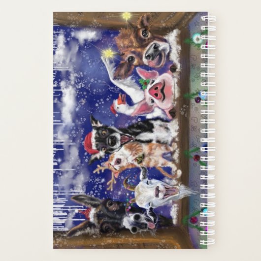 Kerst Dier Feest Grappige Planner (Achterkant)