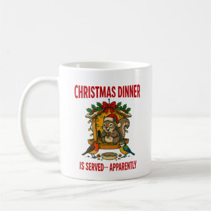 Kerst Dinner Is Geserveerd Grappige Eekhoorn Mok