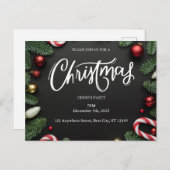 Kerst Dinner Party Briefkaart (Voorkant / Achterkant)