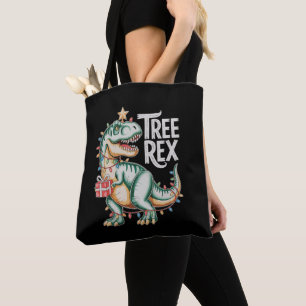 Kerst Dinosaurus Boom T Rex Xmas Verlichting Vakan Draagtas