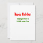 Kerst Dinosaurus Rawr-some Flat Kaart (Achterkant)