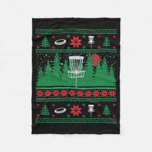 Kerst Disc Golf Frisbee Lelijke Kerstmis Xmas Fleece Deken