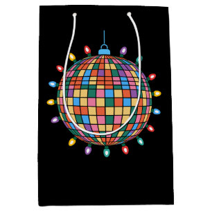 Kerst Disco Bal Lichtjes Ornament Kleurrijk Kerstm Medium Cadeauzakje