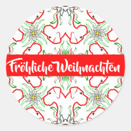Kerst Dog Argenta Ronde Sticker