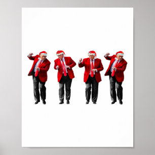 Kerst Donald Trump President 2024 Dancing Funn Poster