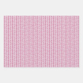 Kerst Donker Mauve Taupe Licht Blush Roze Zigzag Inpakpapier Vel (Voorkant 2)